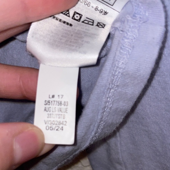 GAP Volcano Diagram Long Sleeve Tee - Light Blue - Picture 5 of 6